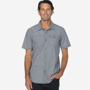 Men's Gray Short Sleeve Shirt